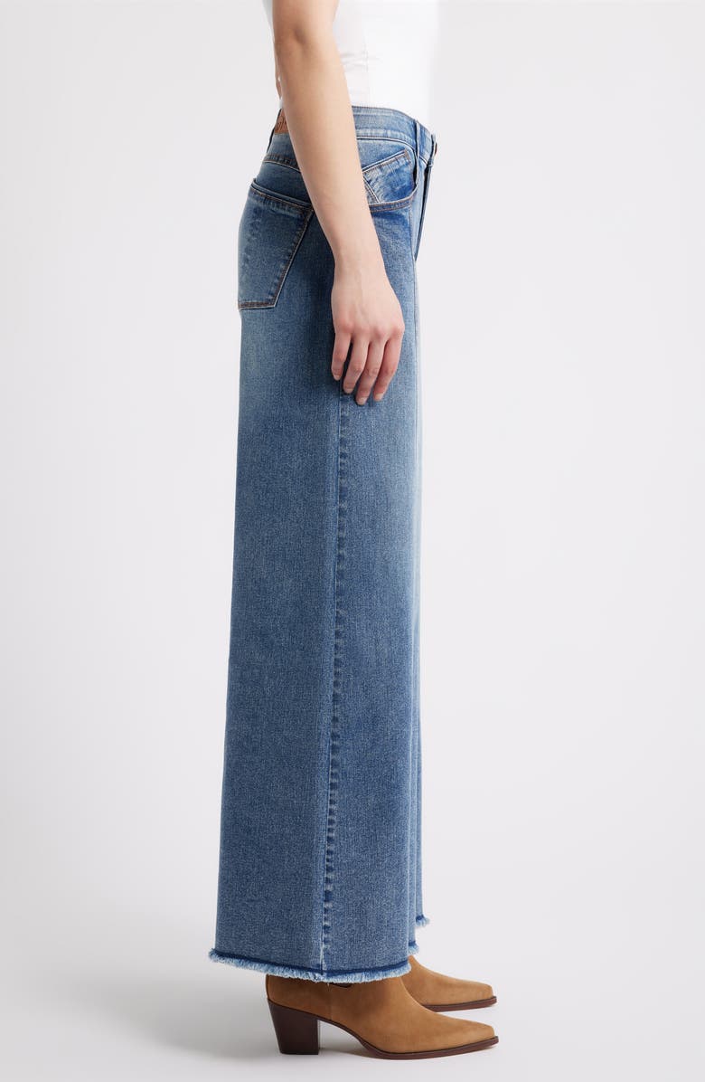 Wit & Wisdom Skyrise Roundup Seamed Super Wide Leg Jeans, Alternate, color, Mid Blue Artisanal