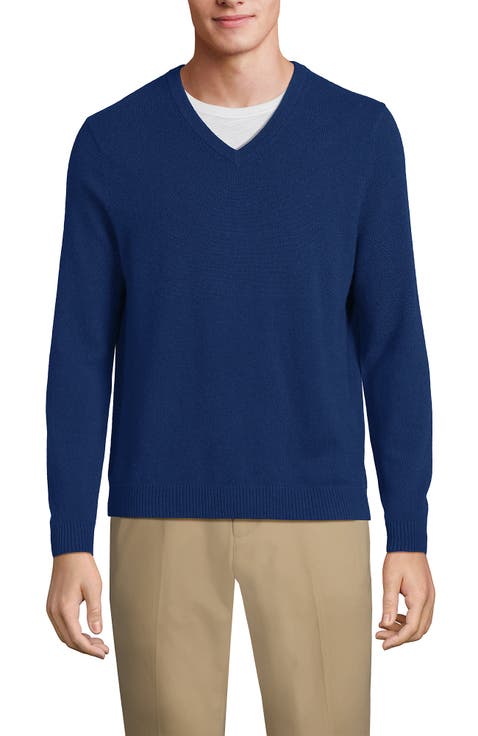 Fine Gauge Cashmere V-neck Sweater