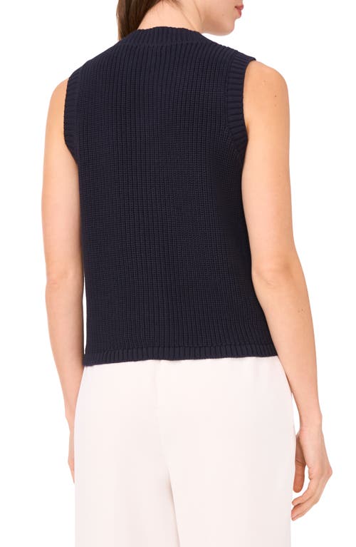 Halogen ® Sleeveless Cotton Cardigan In Blue