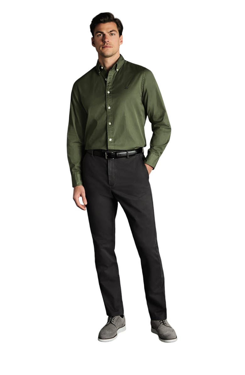 Charles Tyrwhitt Slim Fit Ultimate Non-Iron Chino, Alternate, color, Dark Grey
