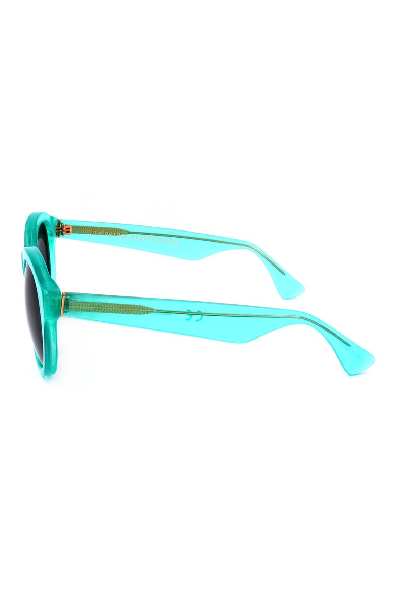 54mm Round Sunglasses, Alternate, color, BLUE/ BLUE