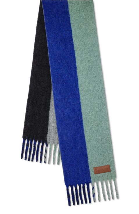 Colour Block Textured Scarf