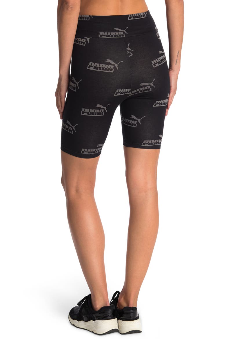PUMA Amplified 7" Allover Print Bike Shorts, Alternate, color,