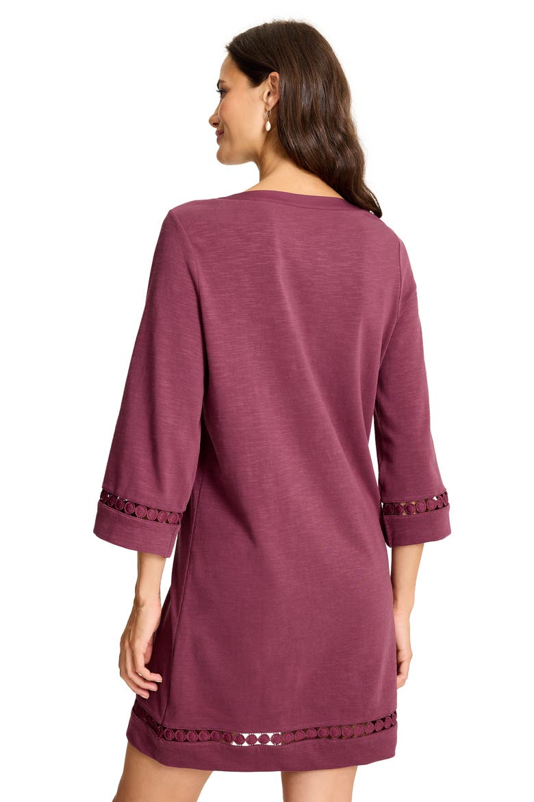 Sunset Harbor Long Sleeve Shift Dress, Alternate, color, PORT