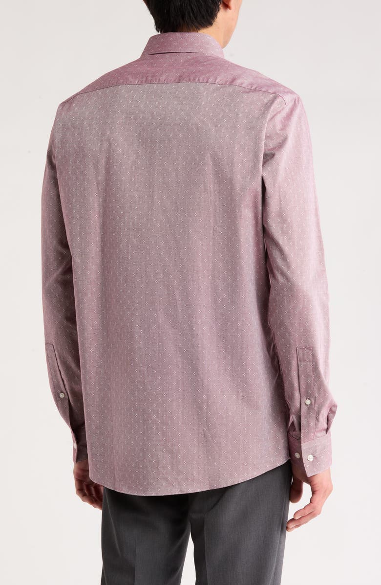 HUGO Valerio Modern Fit Cotton Dress Shirt, Alternate, color, Dark Pink