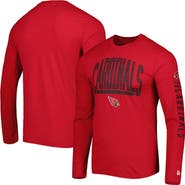 New Era Men's New Era Cardinal Arizona Cardinals Combine Authentic Home Stadium Long Sleeve T-Shirt