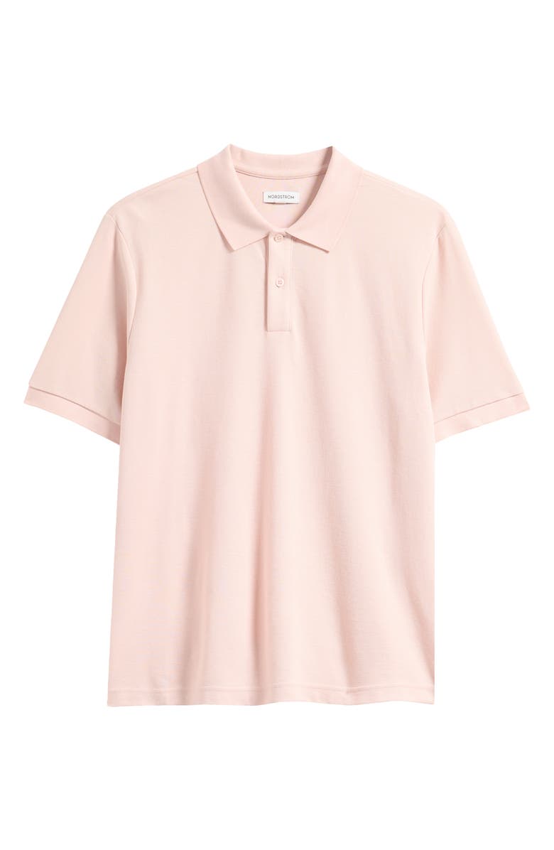 Nordstrom Pima Cotton Piqué Polo, Alternate, color, Pink Sepia