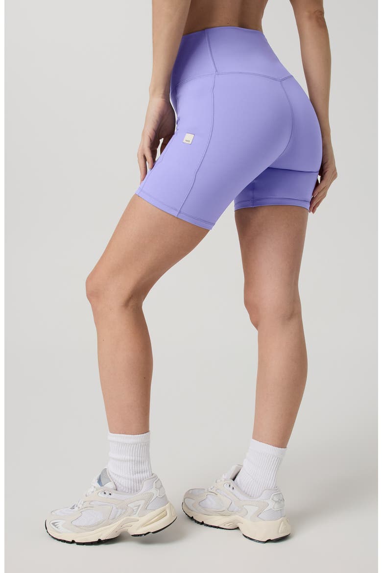AllTheForm Pocket Bike Shorts, Alternate, color, HYACINTH