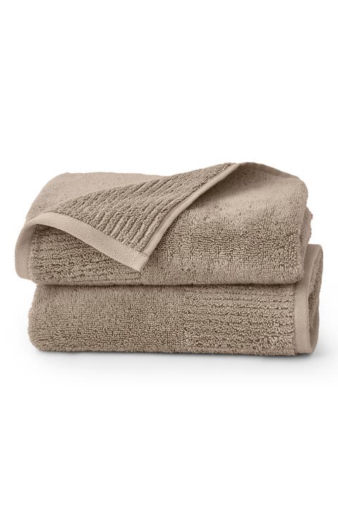 Set of 2 Ultraplush Organic Cotton Hand Towels