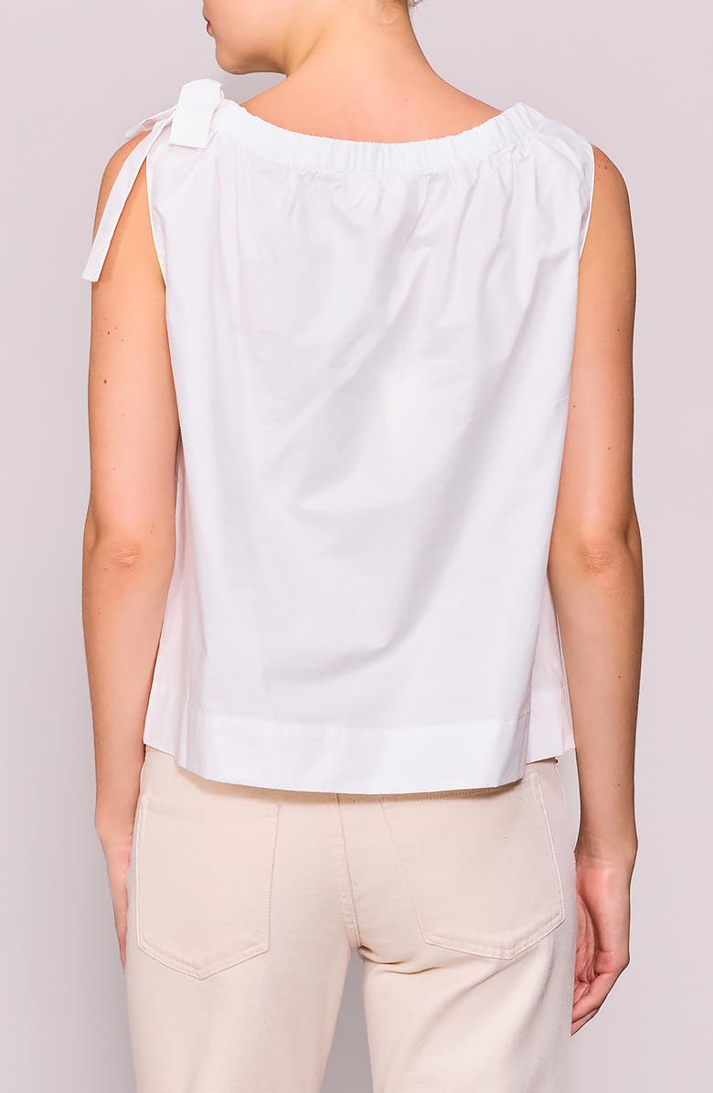 MELLODAY Tie Shoulder Sleeveless Top, Alternate, color, White