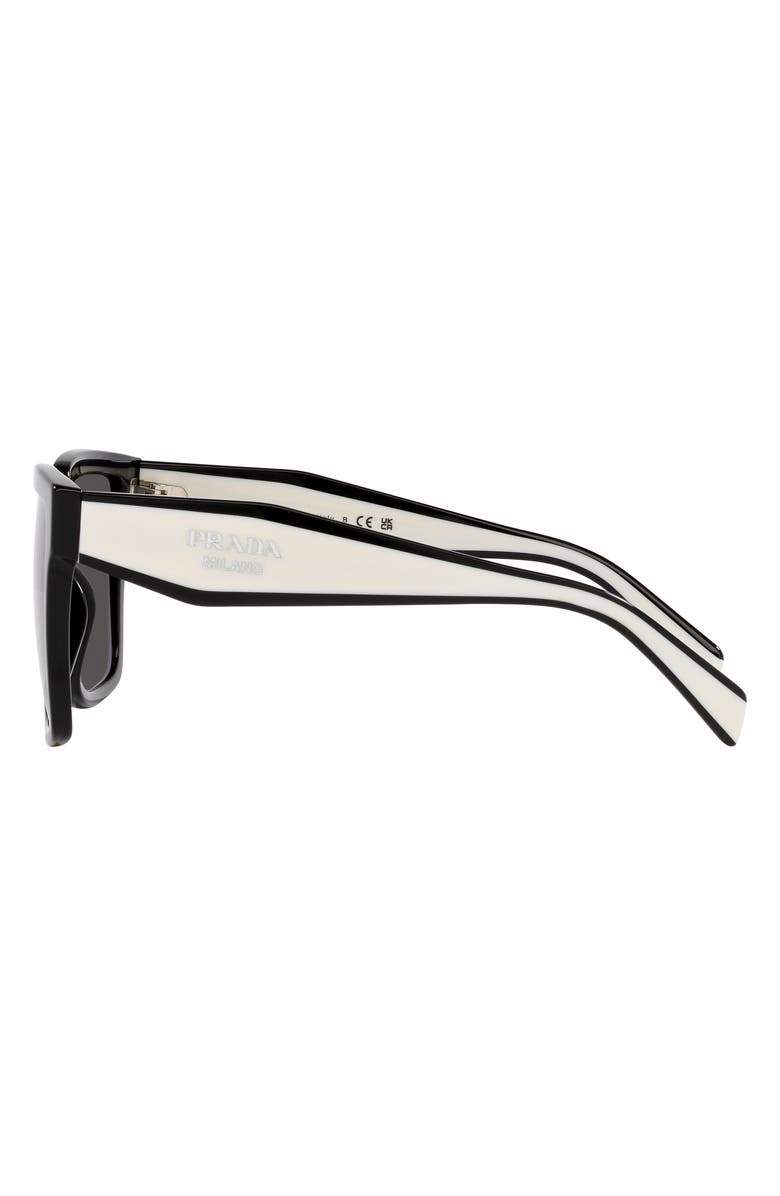 Prada 56mm Square Sunglasses, Alternate, color,