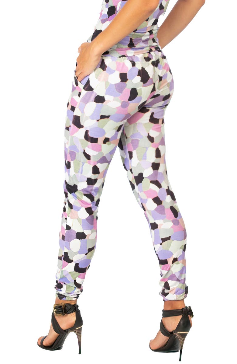 Dai Moda Lisa B Abstract Print Joggers, Alternate, color,