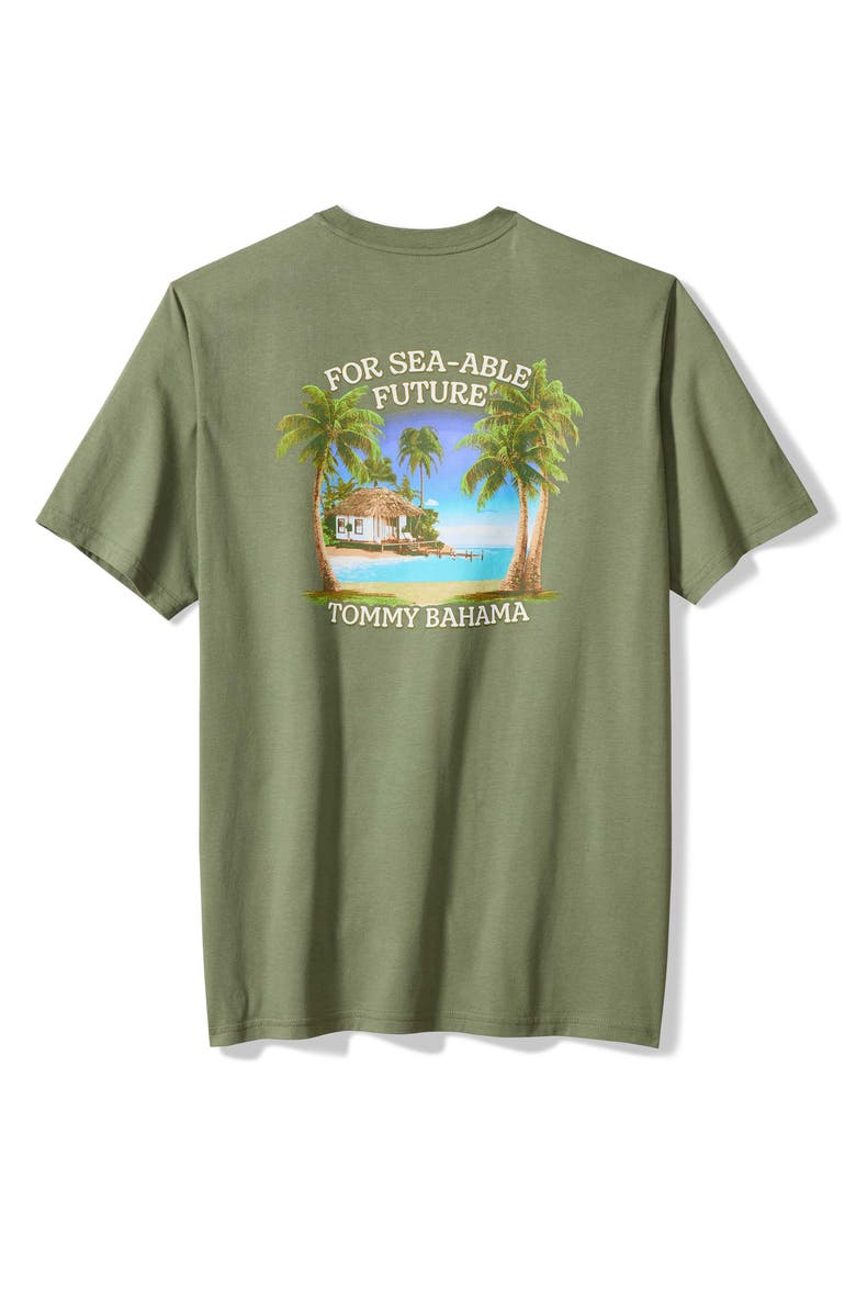 Tommy Bahama For Sea-Able Future Cotton Graphic T-Shirt, Alternate, color, Dusty Sage