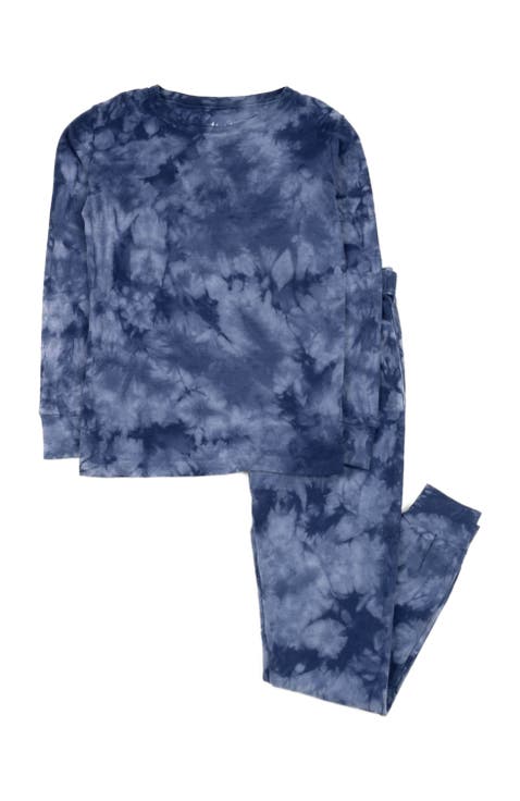 Kids Two-Piece Tie Dye Cotton Matching Family Pajamas (Toddler, Little Kid & Big Kid)