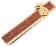 Cufflinks, Inc. Pineapple Wood Inlay Tie Bar