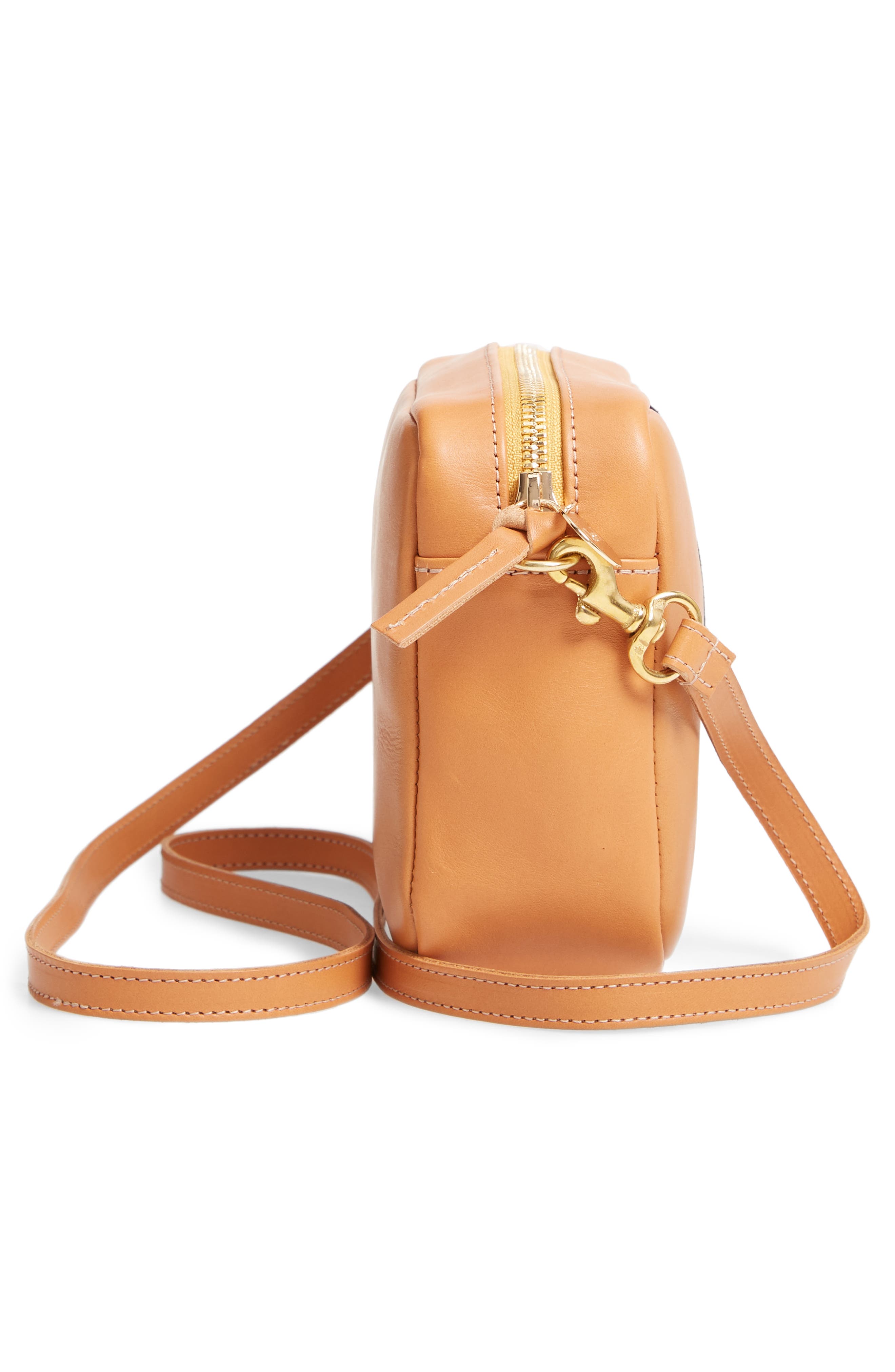 Clare V. Midi Sac Leather Crossbody Bag, Alternate, color, 