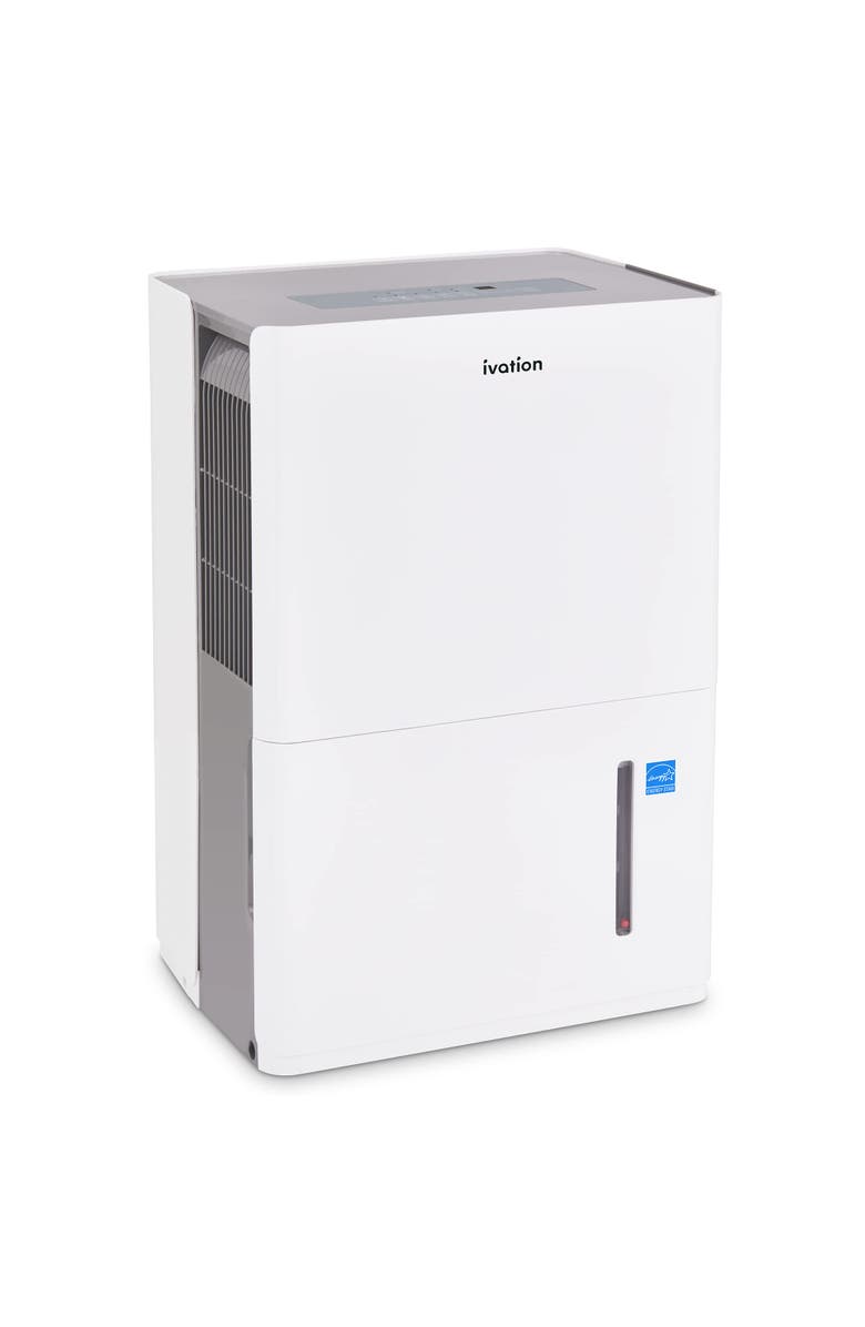 Ivation Energy Star Dehumidifier with Hose Connector, Humidity Control & Auto Shutoff, Main, color, White