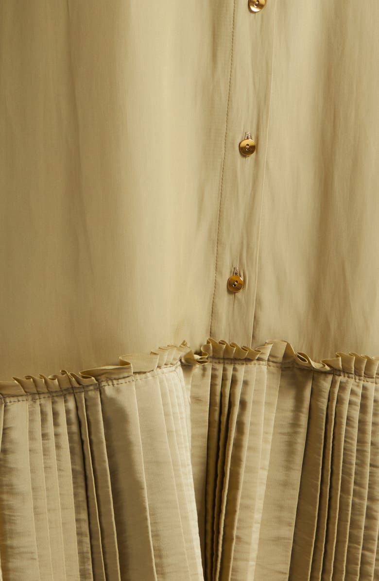 Ramy Brook Tabitha Short Sleeve Shirtdress, Alternate, color, Safari