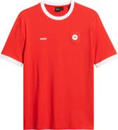 BOSS Lux Stretch Cotton Graphic T-Shirt