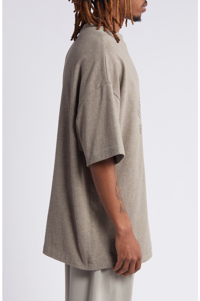 Oversize Logo T-Shirt, Alternate, color, HEATHER GREY
