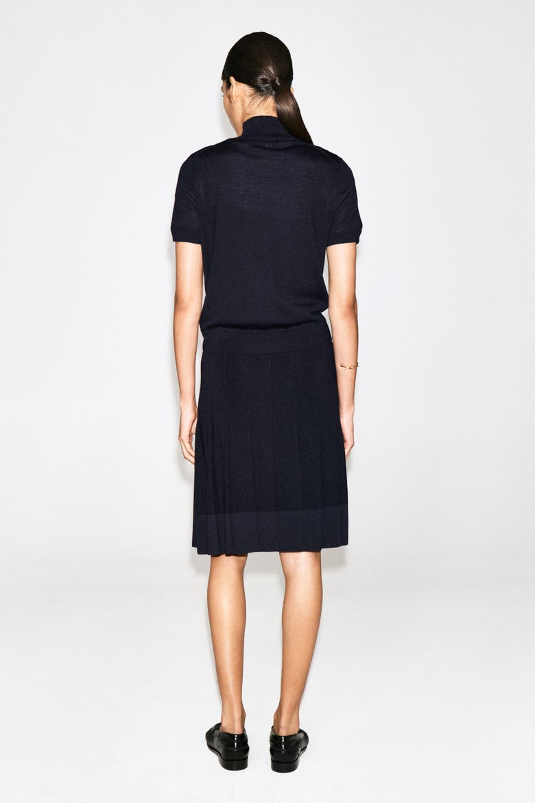 Merino Wool Turtleneck Top, Alternate, color, NAVY