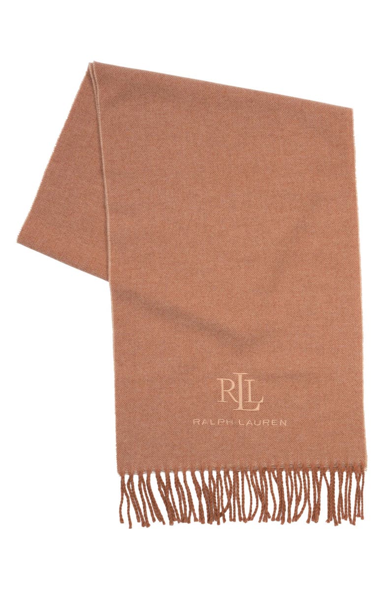 Lauren Ralph Lauren Signature Wool & Cashmere Scarf, Alternate, color,