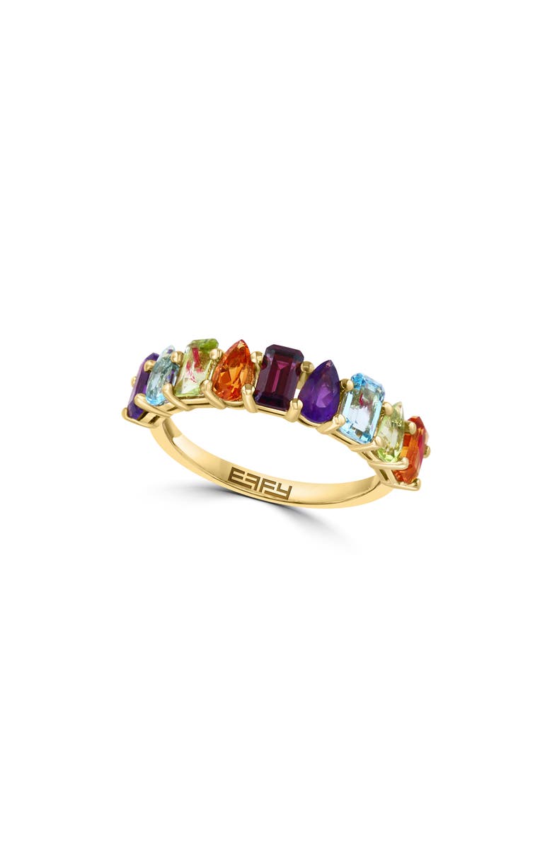EFFY 14K Gold Multi Gemstone Ring, Main, color,
