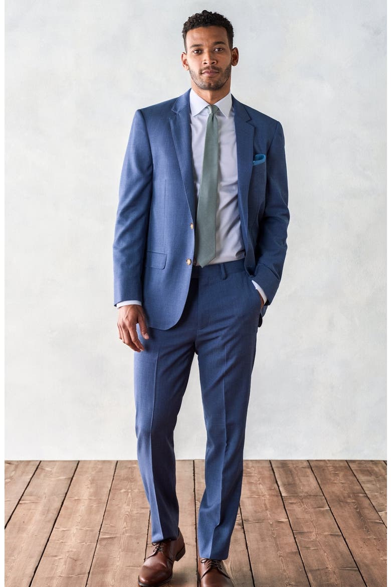 Slim Suit Pants, Alternate, color, Light Blue