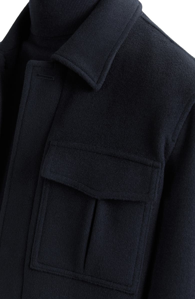 Reiss Perisil Wool Blend Jacket, Alternate, color, Navy