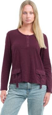 WILT Clothing U-Neck Button Placket Tee