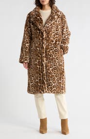Vigoss Faux Fur Longline Coat
