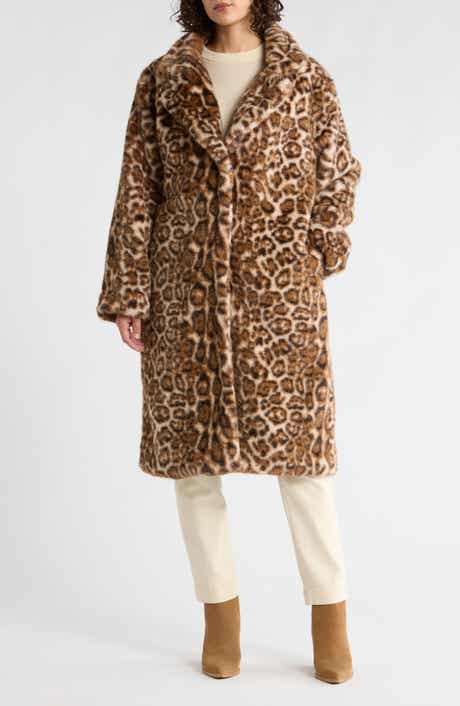 Vigoss Faux Fur Longline Coat