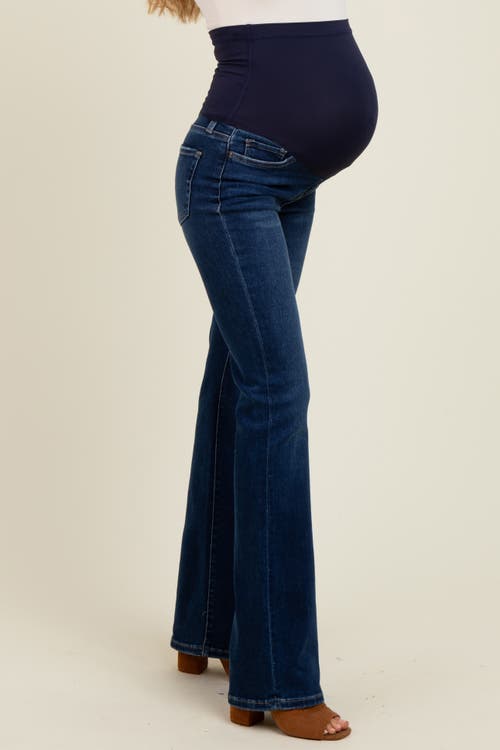 Pinkblush Classic Bootcut Maternity Jeans In Blue