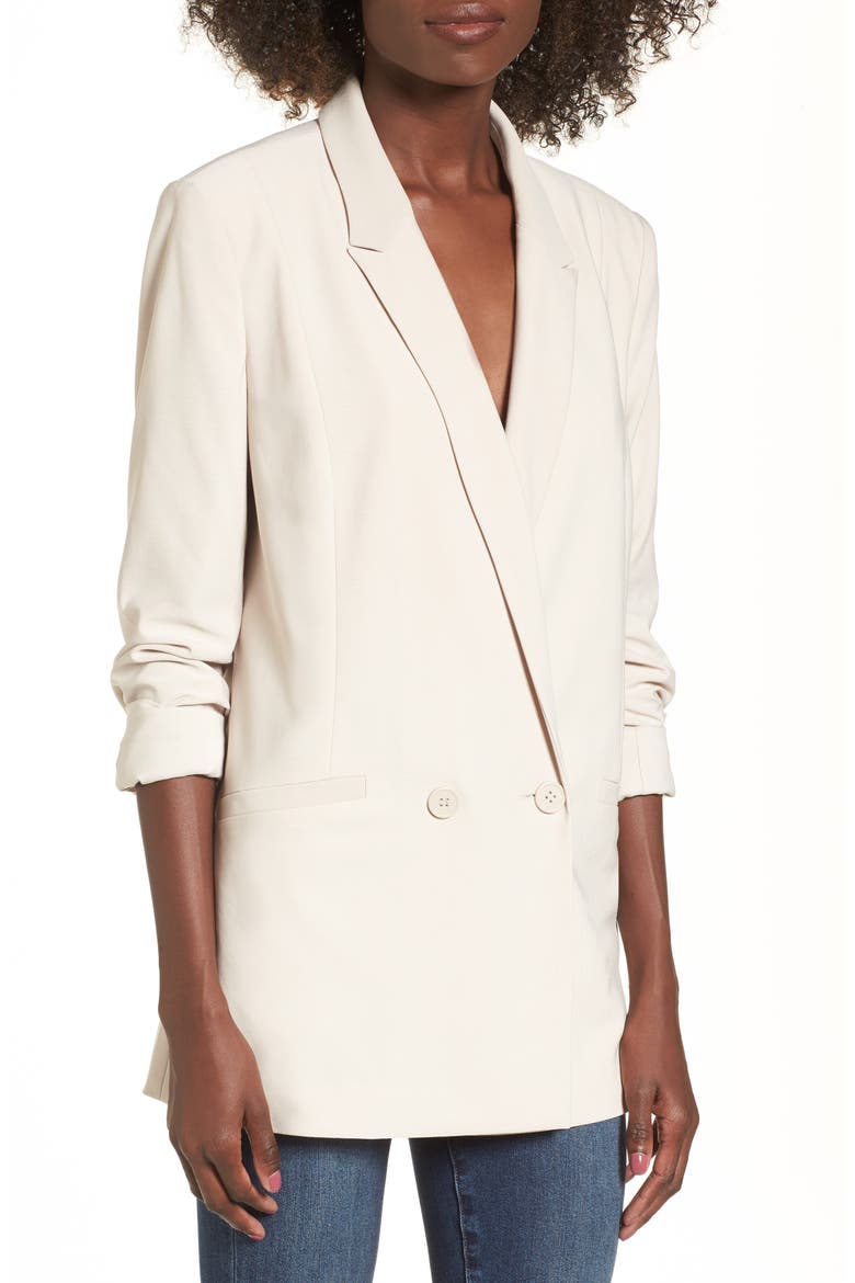 Oversize Blazer, Alternate, color, BEIGE MORN
