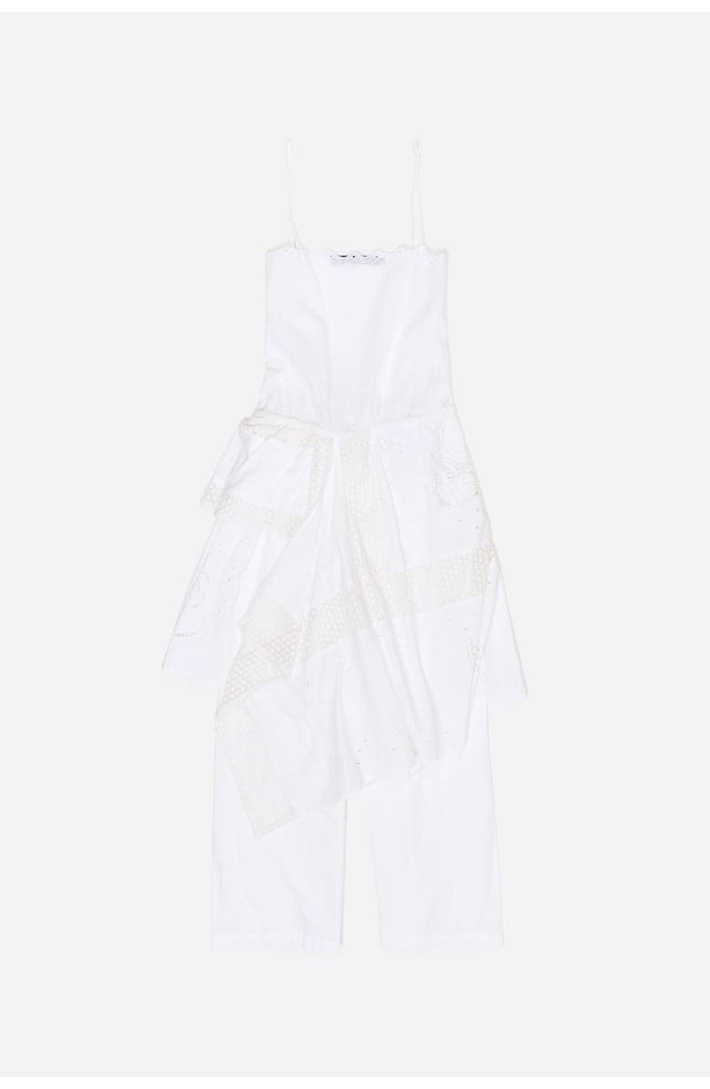 Bimba y Lola Embroidered Asymmetrical Handkerchief Jumpsuit, Alternate, color,