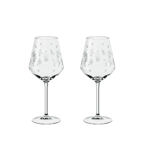 Toy's Delight Glass Red Wine Pair