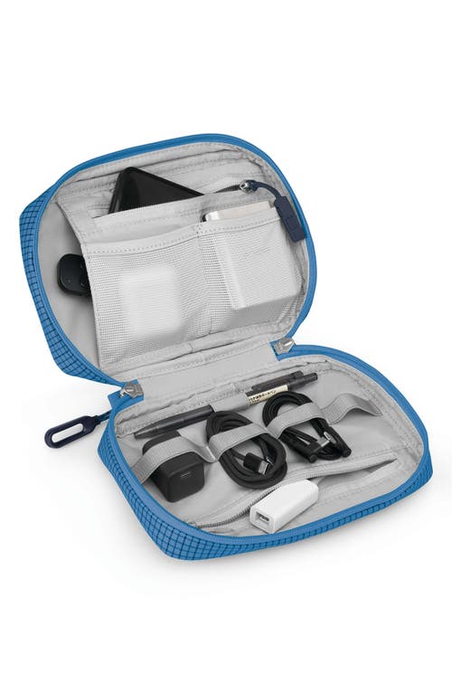 Osprey Transporter Powerhouse Tech Storage Pouch In Blue Flame/nocturnal Blue