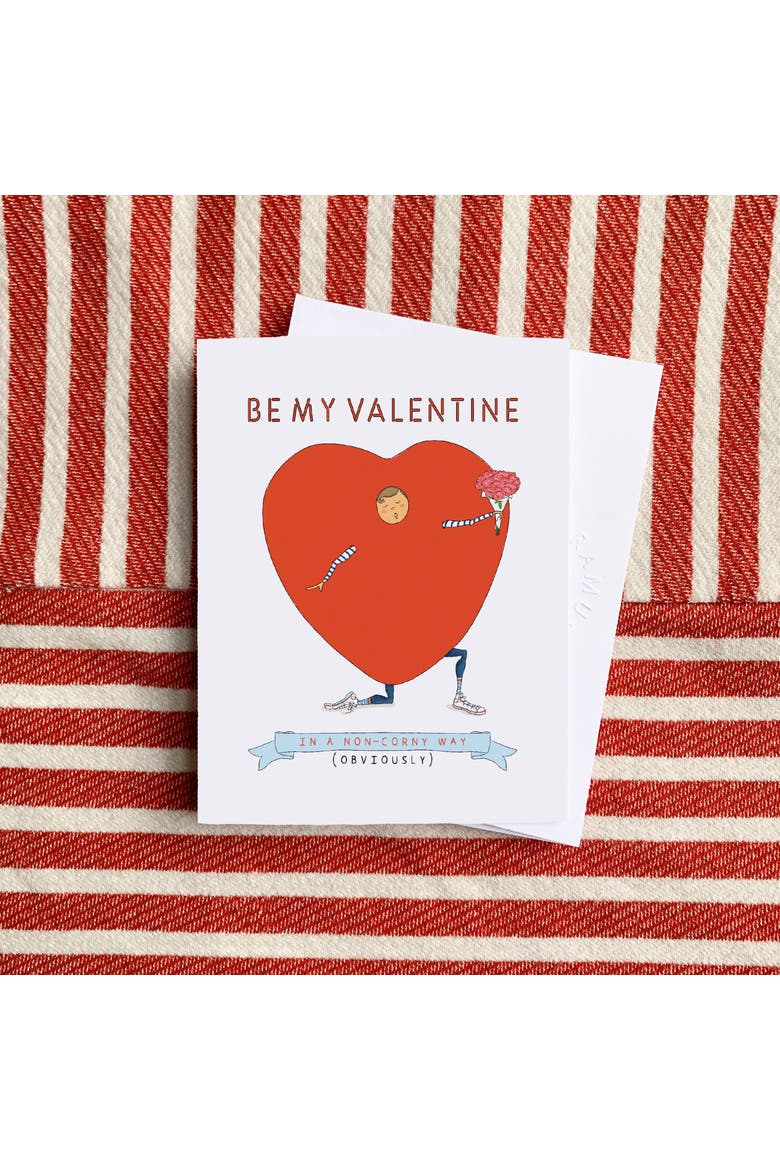 Love/Valentine's Greeting Card Pack (3ct) "Valentine In A Non Corny Way", Alternate, color, Multi-Pack