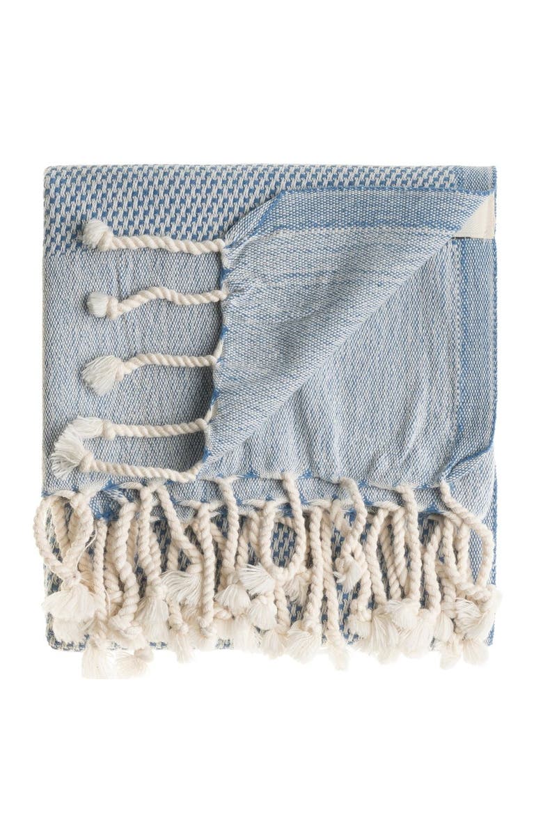 Whisper Weight Turkish Cotton Hand Towel Bundle, Alternate, color, Denim Blue
