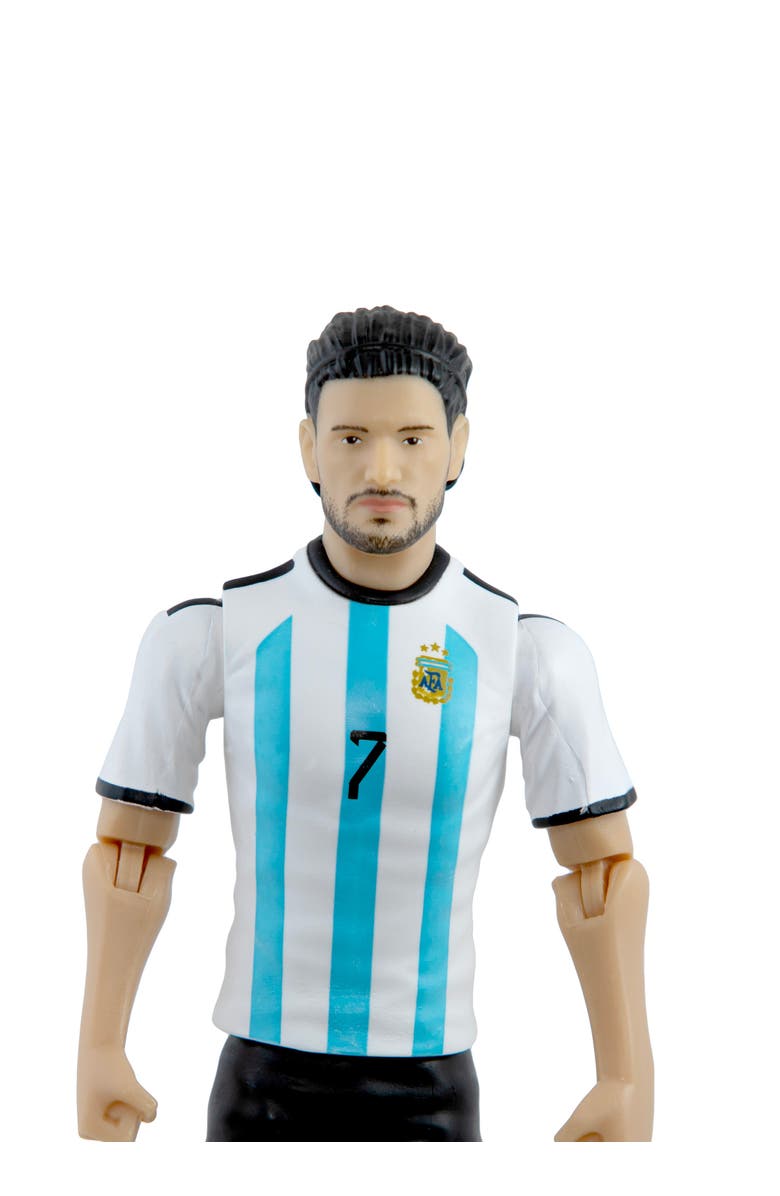 Banbo Toys Sockers Argentina National Rodrigo De Paul 8" Soccer Action Figure, Alternate, color, Blue