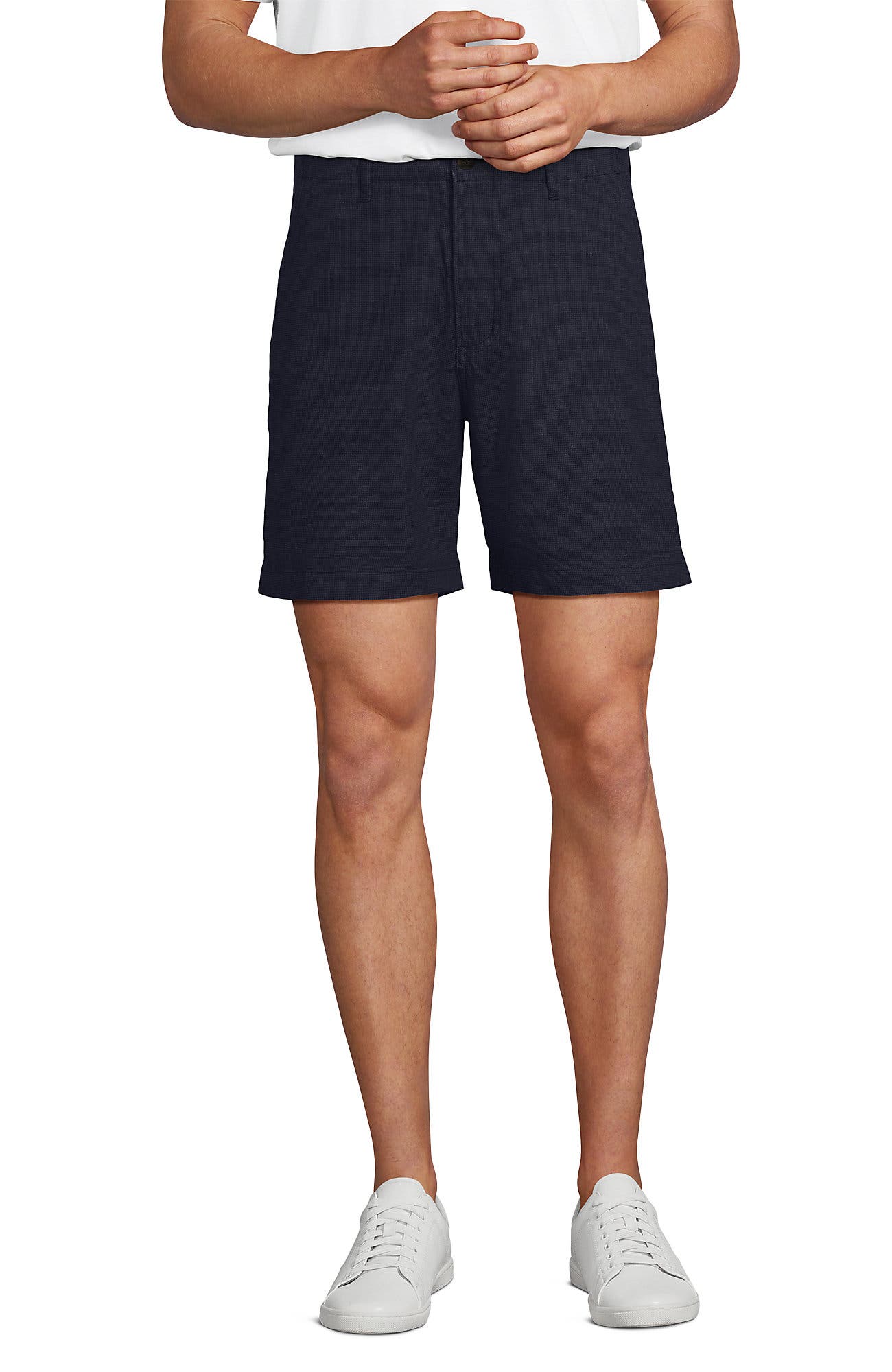 Radiant Navy Houndstooth