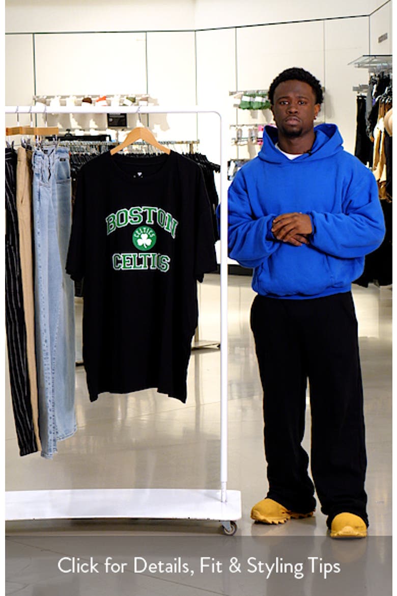Men's Black Boston Celtics Big & Tall Heart & Soul T-Shirt video