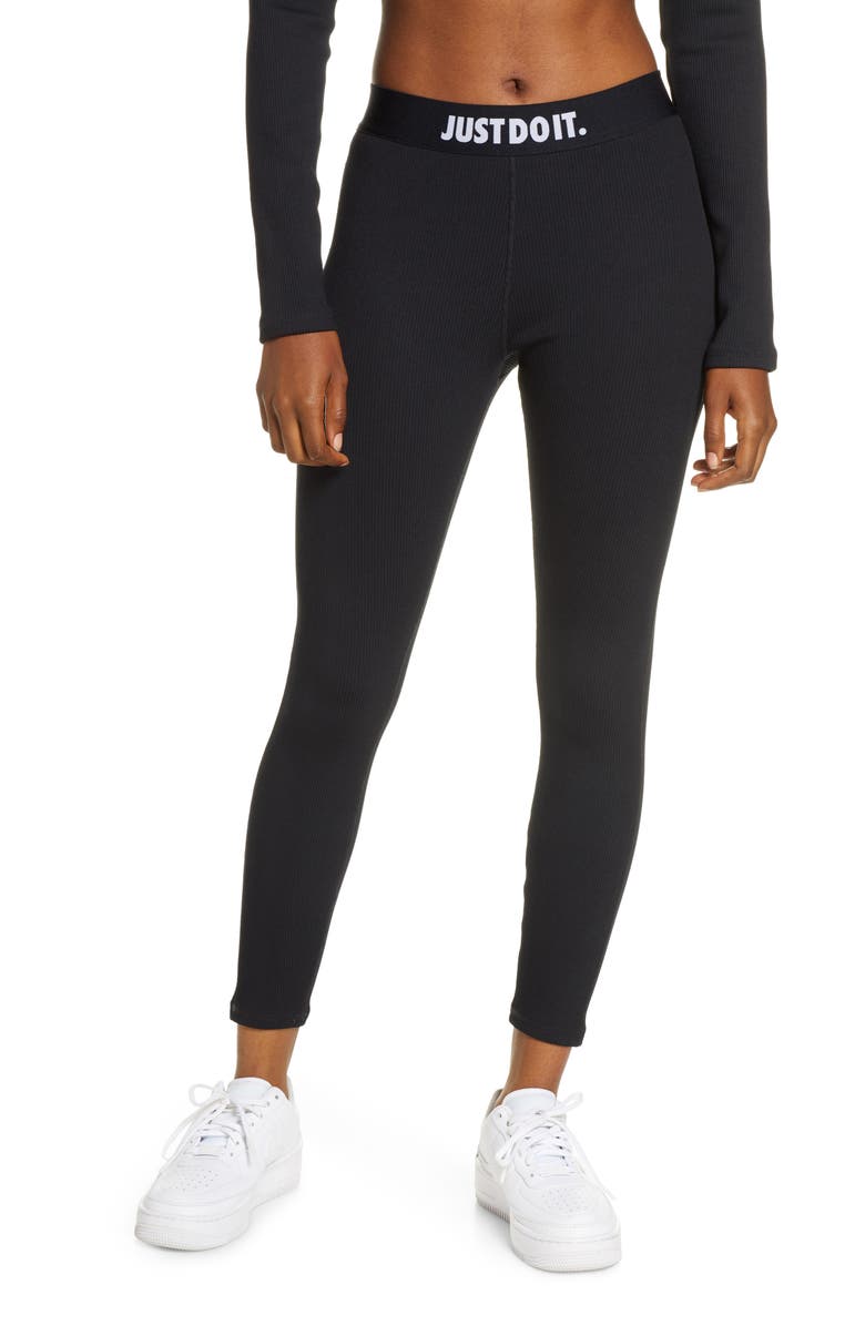 Nike Sportswear Ribbed JDI Leggings, Main, color,