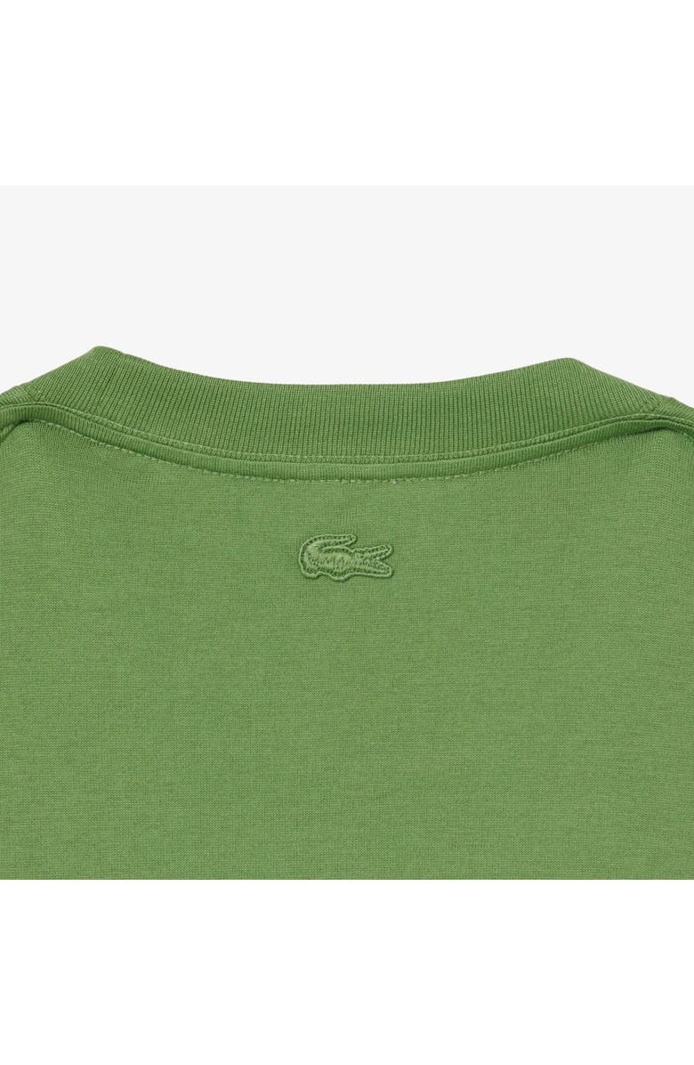 Lacoste Embroidered Court Logo Cotton T-Shirt, Alternate, color, Lambs Lettuce