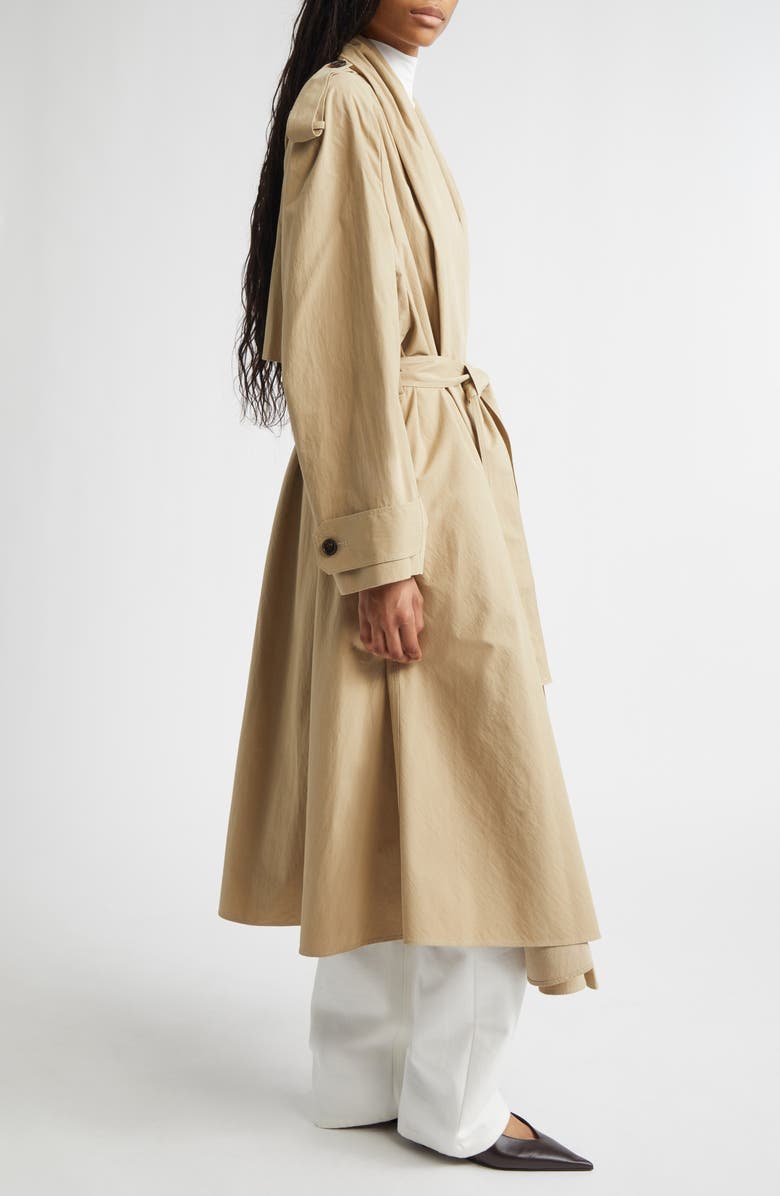 GIA STUDIOS Dune Belted Trench Coat, Alternate, color, Camel