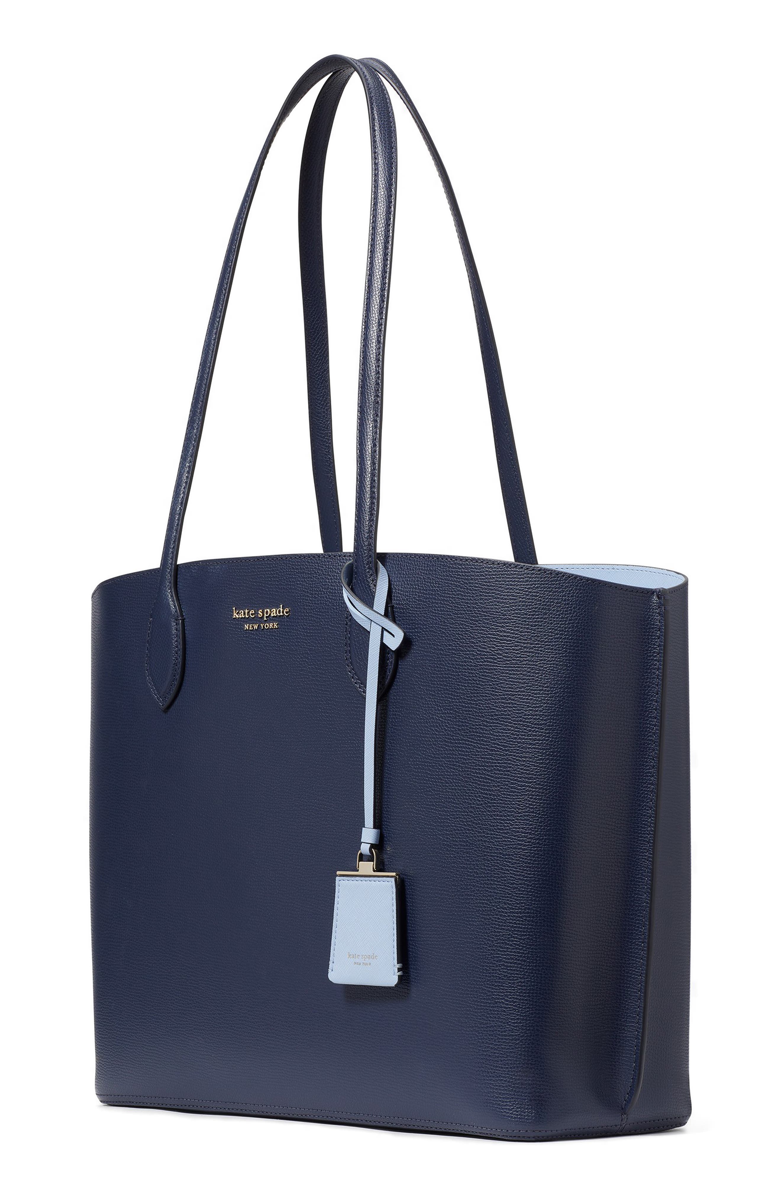 suite leather tote, Alternate, color, PARISIAN NAVY MULTI