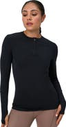 BloqUV Women's Performance Quarter Zip Long Sleeve Crew Shirt