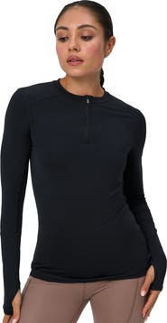 BloqUV Women's Performance Quarter Zip Long Sleeve Crew Shirt