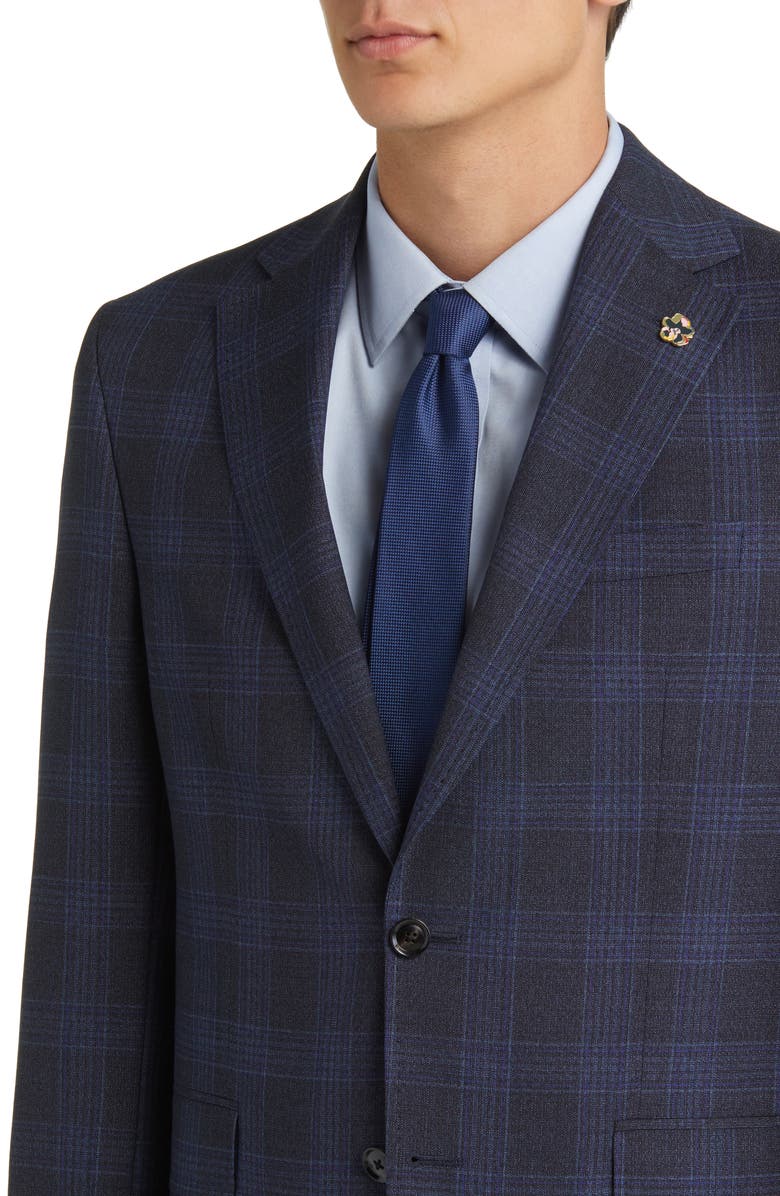 Ted Baker London Roger Extra Slim Fit Plaid Wool Suit, Alternate, color, 