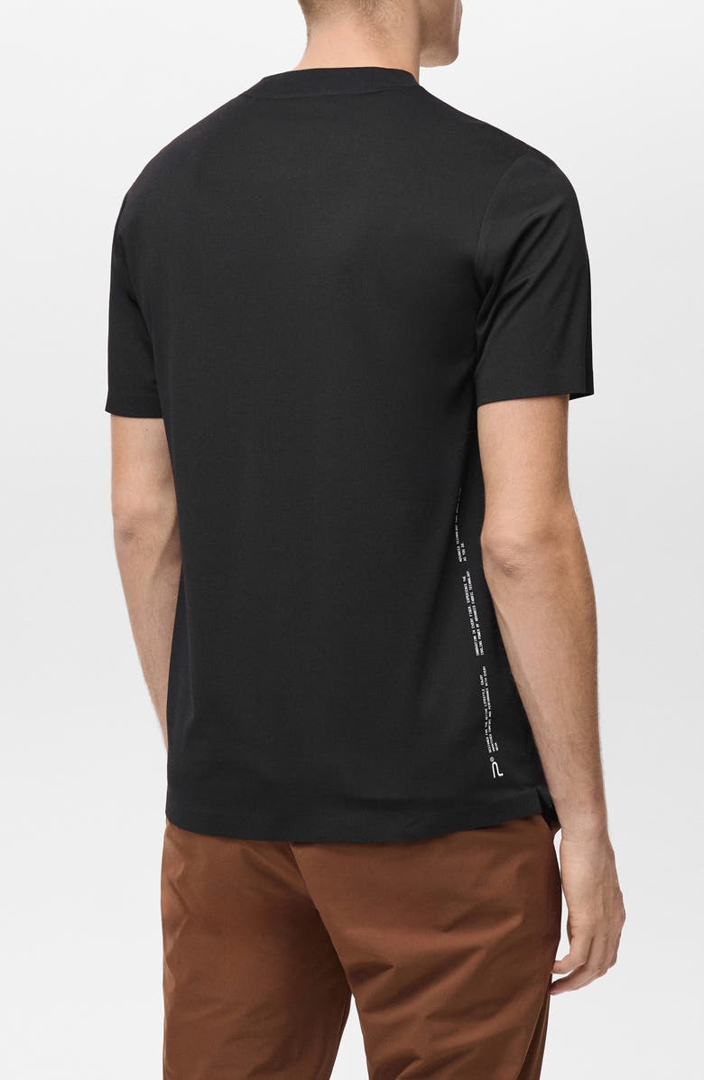 MANGO Comfort Stretch Thermoregulating Graphic T-Shirt, Alternate, color, Black